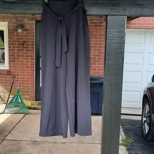 Lululemon Nior Woven High Rise Wide Leg Dress Pants Size 6 Black